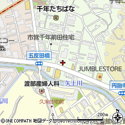 神奈川県川崎市高津区千年79周辺の地図