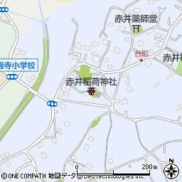 赤井稲荷神社周辺の地図