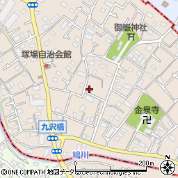 神奈川県相模原市緑区下九沢1350周辺の地図