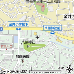 東京都町田市金井ヶ丘2丁目3-17周辺の地図