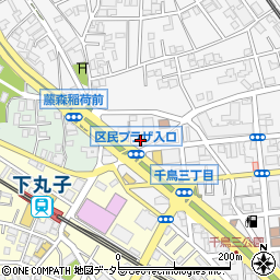 東京都大田区千鳥3丁目11周辺の地図