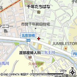 神奈川県川崎市高津区千年91周辺の地図