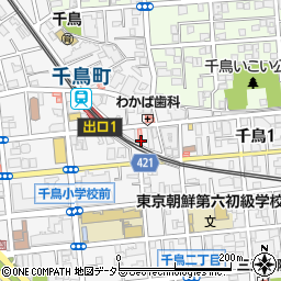 東京都大田区千鳥1丁目19周辺の地図