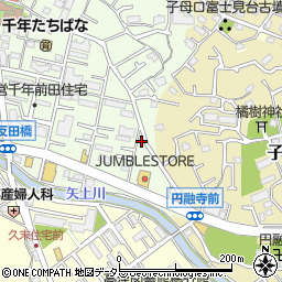 神奈川県川崎市高津区千年10-5周辺の地図
