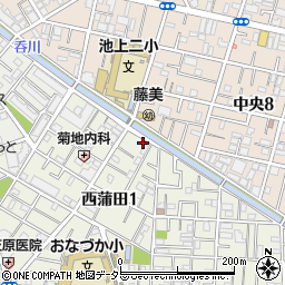 東京都大田区西蒲田1丁目8-3周辺の地図