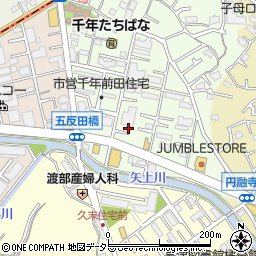 神奈川県川崎市高津区千年79-11周辺の地図