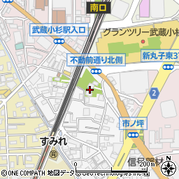 神奈川県川崎市中原区市ノ坪45-1周辺の地図