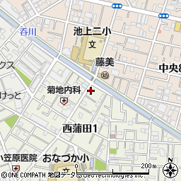 東京都大田区西蒲田1丁目8-21周辺の地図