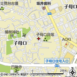 神奈川県川崎市高津区子母口54-247周辺の地図