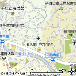 神奈川県川崎市高津区千年10周辺の地図