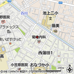 東京都大田区西蒲田1丁目10-9周辺の地図