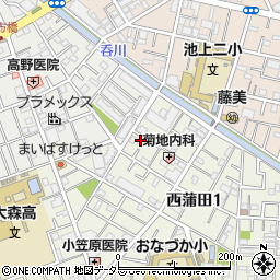 東京都大田区西蒲田1丁目10-18周辺の地図