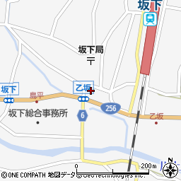 岐阜県中津川市坂下1658周辺の地図