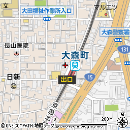 大森町駅前内科小児科クリニック周辺の地図