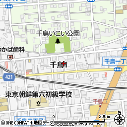東京都大田区千鳥1丁目15周辺の地図