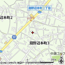 神奈川県相模原市中央区淵野辺本町3丁目24-22周辺の地図