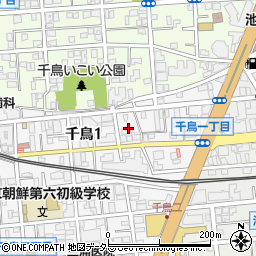 東京都大田区千鳥1丁目14周辺の地図