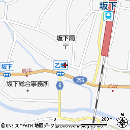 岐阜県中津川市坂下1656周辺の地図