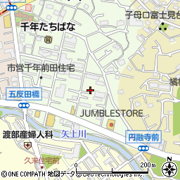 神奈川県川崎市高津区千年36-5周辺の地図