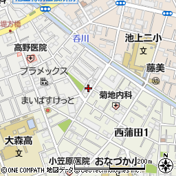 ライフデリ大田店周辺の地図