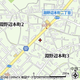 神奈川県相模原市中央区淵野辺本町3丁目24-3周辺の地図