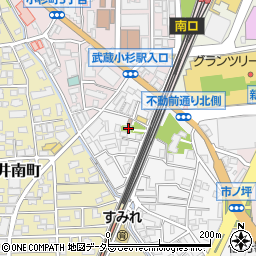 神奈川県川崎市中原区市ノ坪54周辺の地図