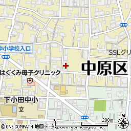 神奈川県川崎市中原区下小田中3丁目18-2周辺の地図