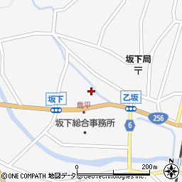 岐阜県中津川市坂下1634-6周辺の地図