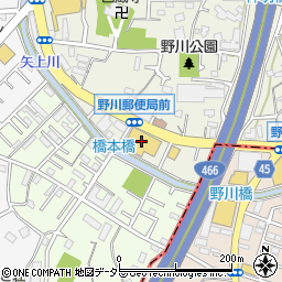 オーケー野川店周辺の地図