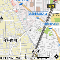 神奈川県川崎市中原区市ノ坪66周辺の地図