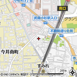 神奈川県川崎市中原区市ノ坪63-1周辺の地図