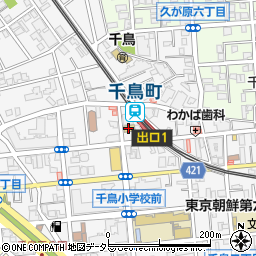 セブンイレブン大田区千鳥町駅前店周辺の地図