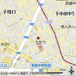神奈川県川崎市高津区子母口492周辺の地図