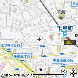 東京都大田区千鳥3丁目8-10周辺の地図