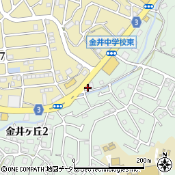 東京都町田市金井ヶ丘2丁目43-1周辺の地図