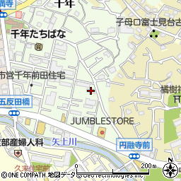 神奈川県川崎市高津区千年28周辺の地図