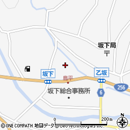 岐阜県中津川市坂下1635周辺の地図