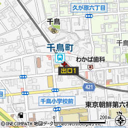 千鳥町駅周辺の地図