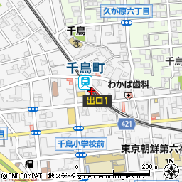 東京都大田区千鳥1丁目20周辺の地図