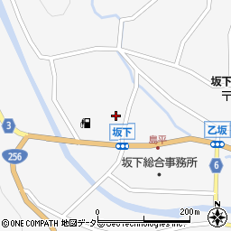 岐阜県中津川市坂下1605-5周辺の地図
