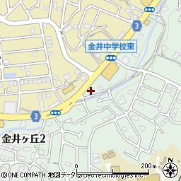 東京都町田市金井ヶ丘2丁目43-2周辺の地図