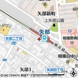 三菱ＵＦＪ銀行矢部駅前 ＡＴＭ周辺の地図