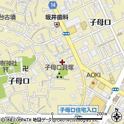 神奈川県川崎市高津区子母口216周辺の地図