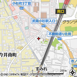 神奈川県川崎市中原区市ノ坪63-5周辺の地図