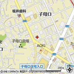 神奈川県川崎市高津区子母口353周辺の地図