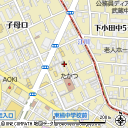 神奈川県川崎市高津区子母口492-1周辺の地図