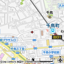 東京都大田区千鳥3丁目8-8周辺の地図