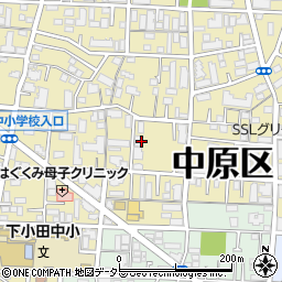 神奈川県川崎市中原区下小田中3丁目18-5周辺の地図