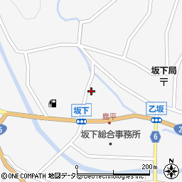 岐阜県中津川市坂下1637周辺の地図