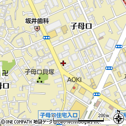 神奈川県川崎市高津区子母口354周辺の地図